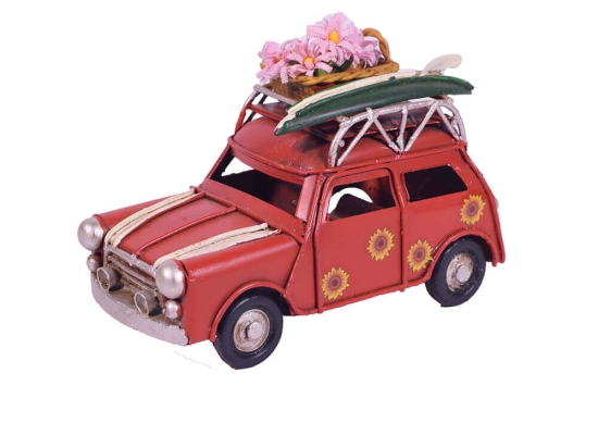 Μεταλλικό αυτοκίνητο mini μινιατούρα κόκκινο 11x5x7,5 εκ