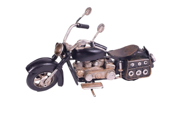 Harley Moto μπλε vintage μεταλλική μινιατούρα 15 εκ