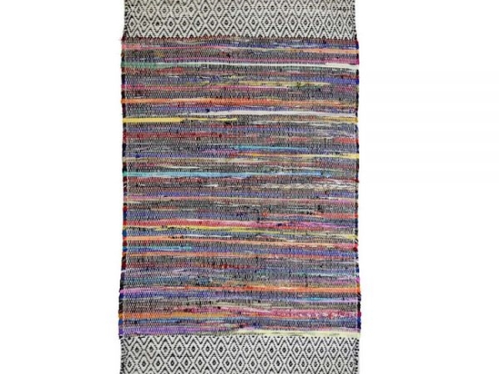 Κιλίμι χαλί chenille ουράνιο τόξο 75x135 εκ