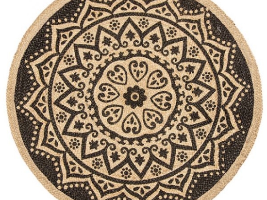 Χαλί Mandala από γιούτα 90 εκ