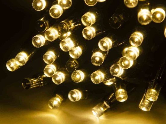 100 led λαμπάκια βυθιζόμενα IP65 με μαύρο καλώδιο καουτσούκ και soft λευκό φως 10μ