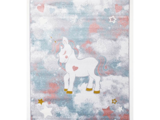 Παιδικό χαλί ανάγλυφο Kiddie Unicorn 133x190 εκ