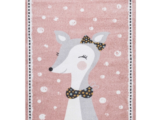 Παιδικό χαλί Tiny Deer σε παστέλ απόχρωση133x190 εκ
