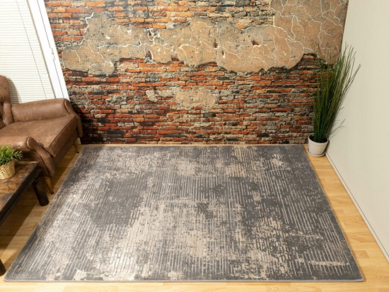 Ανάγλυφο χαλί Venice γκρι 200x290 εκ