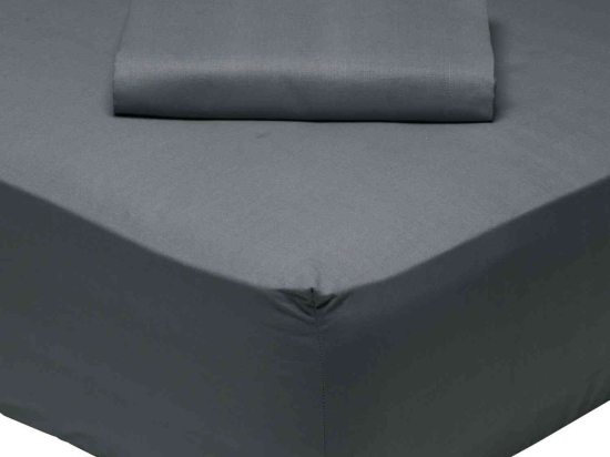 Σεντόνι 1007 Με Λάστιχο Best Colors Grey Das Home Υπέρδιπλo 170x200cm Με Λάστιχο 100% Βαμβάκι