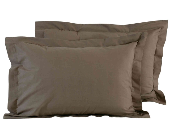 Μαξιλαροθήκες Σετ 2τμχ 1004 Best Colors Brown Das Home 50Χ70 100% Βαμβάκι