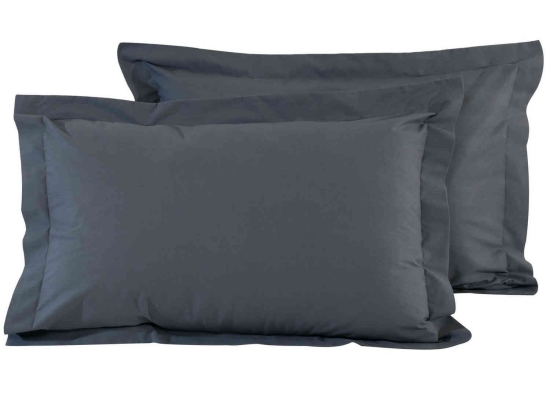 Μαξιλαροθήκες Σετ 2τμχ 1007 Best Colors Grey Das Home 50Χ70 100% Βαμβάκι