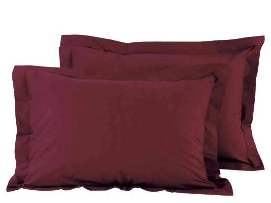 Μαξιλαροθήκες Σετ 2τμχ 1014 Best Colors Bordo Das Home 50Χ70 100% Βαμβάκι