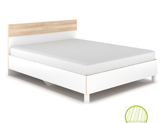 Κρεβάτι Awell pakoworld sonoma-λευκό 160x200εκ