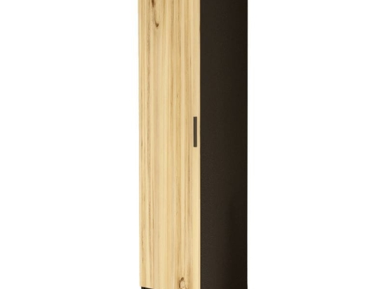 Ντουλάπι κουζίνας Classer pakoworld μαύρο-oak 42x44x176εκ