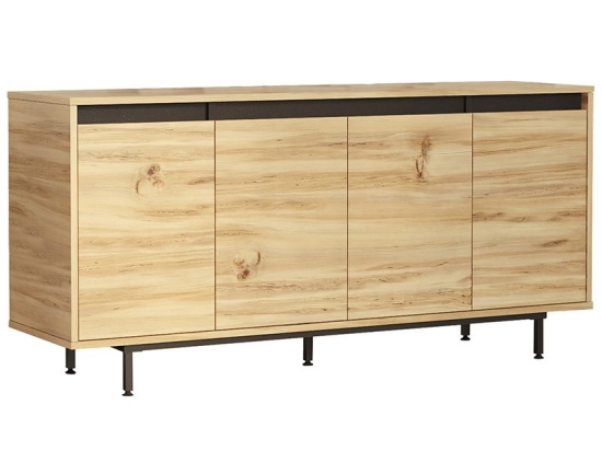 Μπουφές Jethro pakoworld sonoma-wenge 160x44.5x75.5εκ