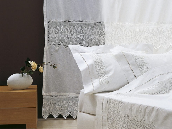 Makis Tselios Home Vienna Σετ Νυφικά Σεντόνια Υπέρδιπλα 4τμχ με Δαντέλα 240x275cm