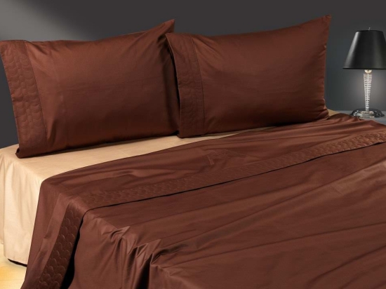 Makis Tselios Home Σετ Παπλωματοθήκη Υπέρδιπλη 220x240 Rengi Brown-Beige