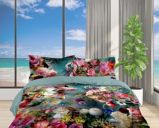 Makis Tselios Home Σετ Παπλωματοθήκη Υπέρδιπλη 220x240 Garden