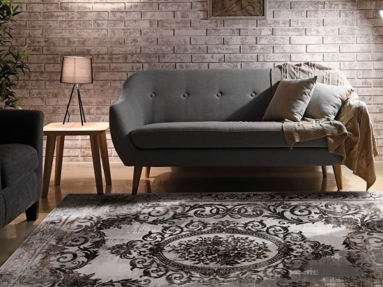 Beauty Home Χαλί Stylish Art 9418 160x230 Γκρι,Μπεζ