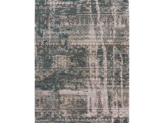 Χαλί Stylish Art 9421 140x190 Γκρι,Πετρόλ       Beauty Home