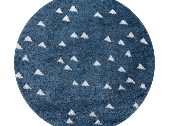 Ροτόντα 133x133 Fluffie Kids Art 9553 Μπλε       Beauty Home
