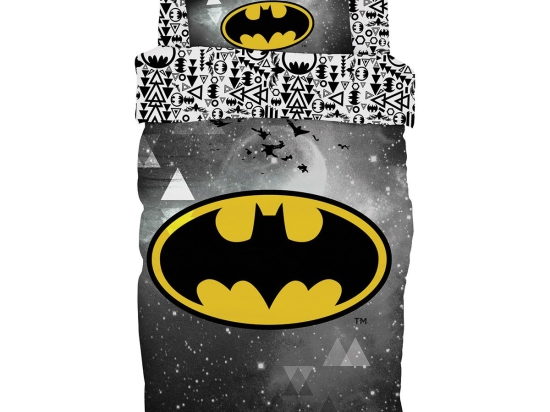 Beauty Home Σετ σεντόνια μονά Art 6184 Batman 165x250 Γκρι