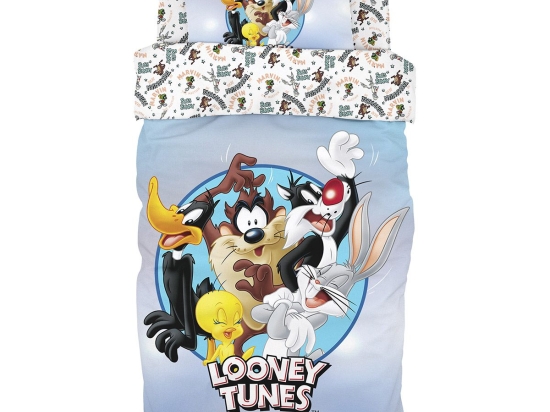 Beauty Home Σετ σεντόνια μονά Art 6189 Looney Tunes 165x250 Εμπριμέ