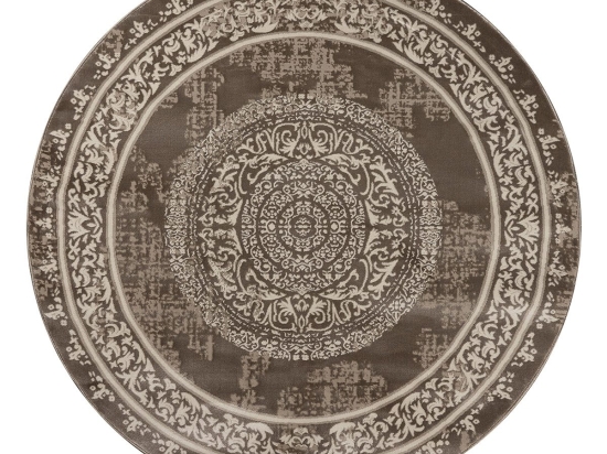 Ροτόντα 160x160 Prestige Art 9319 Beige Brown - Μπεζ Καφέ       Beauty Home