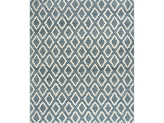 Χαλί Vibe Art 9574 Blue White Σιέλ Λευκό 133x190      Beauty Home