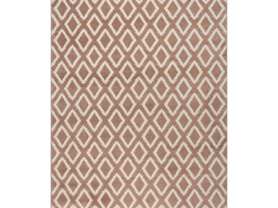 Beauty Home Πατάκι Vibe Art 9575 67x150 Pink White Ροζ Λευκό