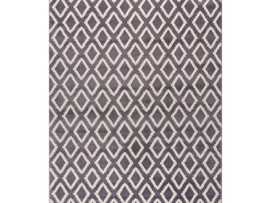 Beauty Home Πατάκι Vibe Art 9578 67x150 Lila White Λιλά Λευκό