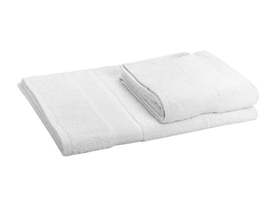 Beauty Home Πετσέτα Προσώπου Ξενοδοχείου Fluffy Art Ε3033 550gsm 100% Cotton 50x100 Λευκό