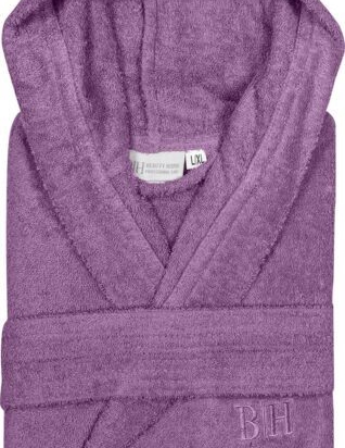 Μπουρνούζι με κουκούλα Art 3272  Μωβ 2XL-3XL  Beauty Home