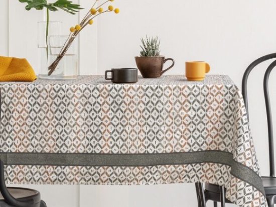 Beauty Home Τραπεζομάντηλο Curry Art 8483 Εμπριμέ 140x180