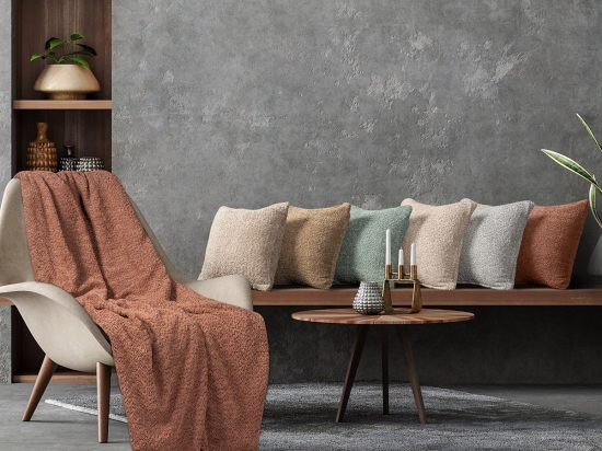 Beauty Home Ριχτάρι Τετραθέσιο Lamb Art 8570 180x350 Ροζ