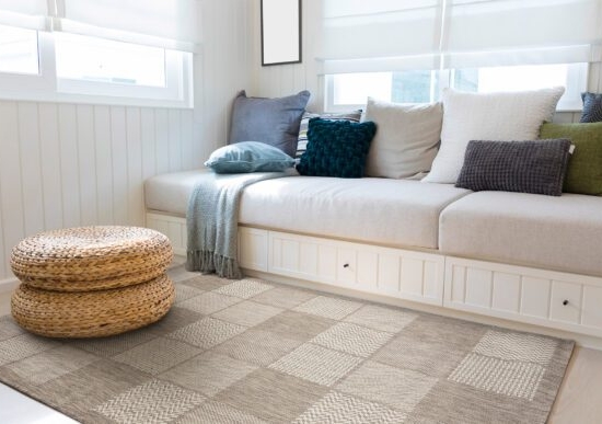 Χαλί ψάθα Palm Art 9765 166x230 Μπεζ   Beauty Home