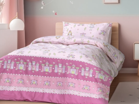 Beauty Home Σετ σεντόνια μονά Dreamy Art 6232 170x260 Ροζ