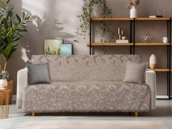 Beauty Home Ριχτάρι Τριθέσιο Art 8630 180x300 Μπεζ
