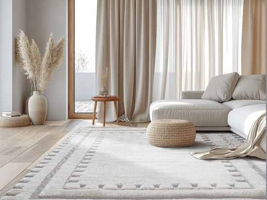 Χαλί Cozy Art 9635 133x190 Εκρού   Beauty Home