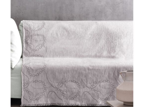 Makis Tselios Home Καλοκαιρινό Διθέσιο Ριχτάρι Cadena 180x250cm Silver