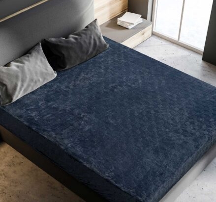 Σεντόνι Flannel GELID ANTHRACITE flannel-ημίδιπλο-με-λάστιχο-120-x-200-30-εκ