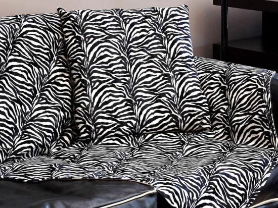 Makis Tselios Home Μονοθέσιο Ριχτάρι Zebra 135x135cm