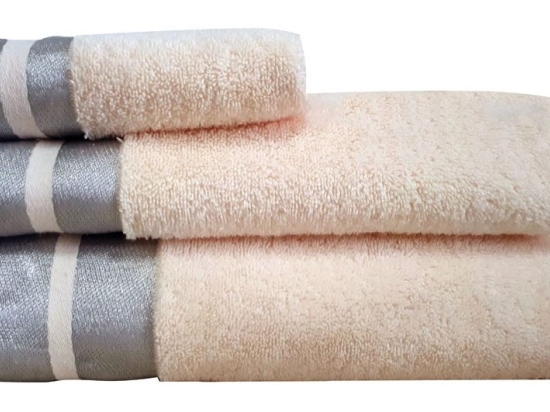 Makis Tselios Home Πετσέτα Προσώπου Ice 50x90εκ. Ecru Βάρους 520gr/m²