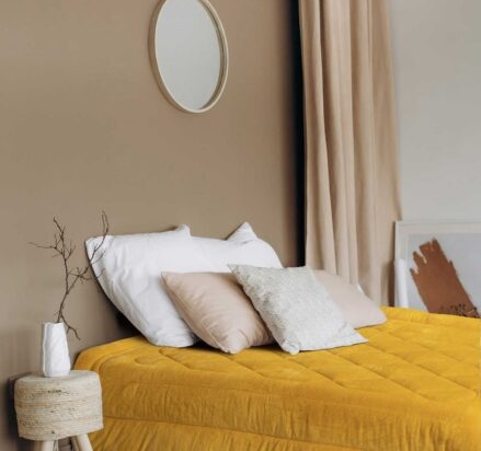 Κουβερτοπάπλωμα UNICOLORE YELLOW κουβερτοπάπλωμα-υπέρδιπλο-220-x-240-εκ