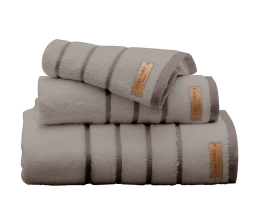 Makis Tselios Home Πετσέτα Σώματος Prive 90×150εκ. Silver Βάρους 600gr/m²