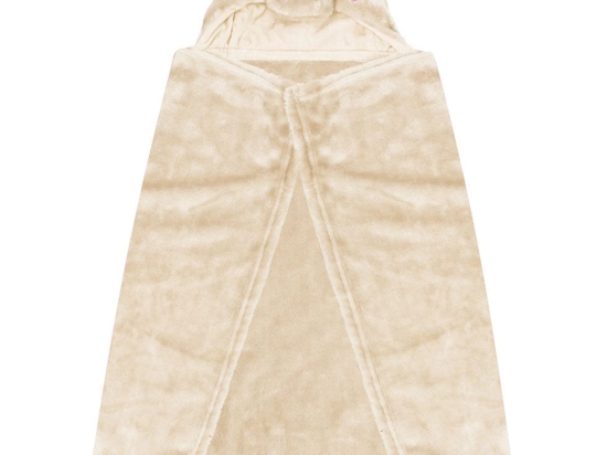 Makis Tselios Home Κουβέρτα Αγκαλιάς &amp; Λίκνου Baby Monocer Fleece Beige 36x86cm