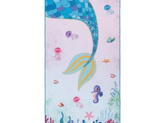 Beauty Home Πετσέτα θαλάσσης διπλής όψης παιδική Microfiber Αrt 2268 Βεραμάν