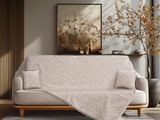 Beauty Home Ριχτάρι Τριθέσιο Art 8701 180x290 Μπεζ