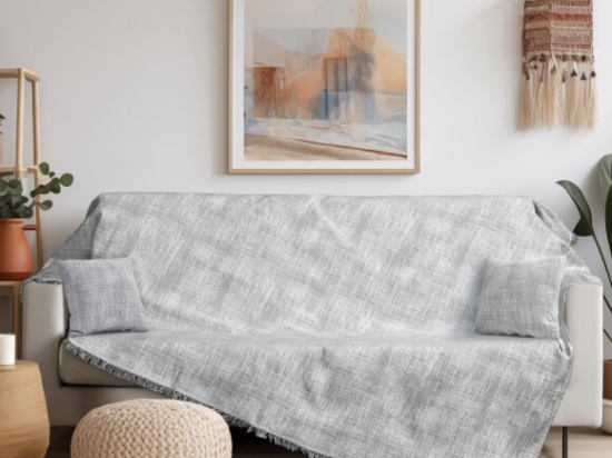 Beauty Home Ριχτάρι Τριθέσιο Art 8710 180x290 Γκρι
