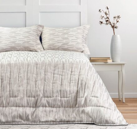 Σετ Νυφικό Κουβερλί ARROWS GREY