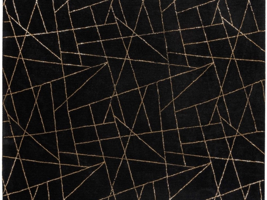Χαλί Bijou 125 Black-Gold Me Gusta 200X290cm