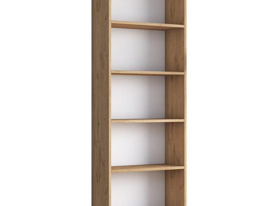 Βιβλιοθήκη Goldie pakoworld sonoma-λευκό 60x25x170εκ