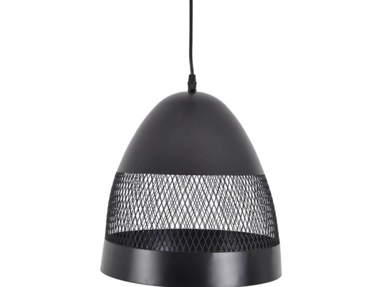 Φωτιστικό Οροφής 797103 30x30x118cm Black Ankor Μέταλλο,Ύφασμα