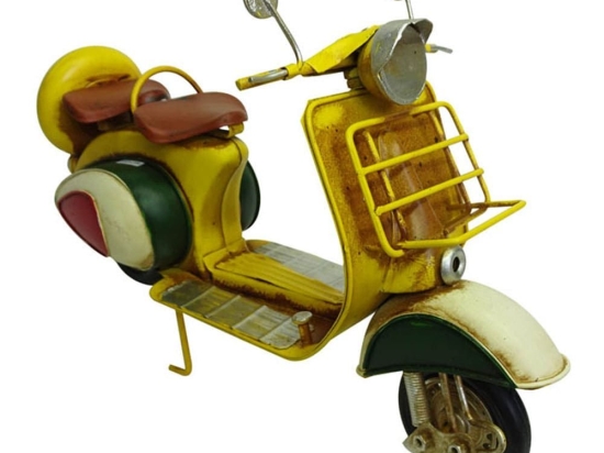 Διακοσμητική Βέσπα 796168 26,5x9,5x17,5cm Yellow Ankor Μέταλλο